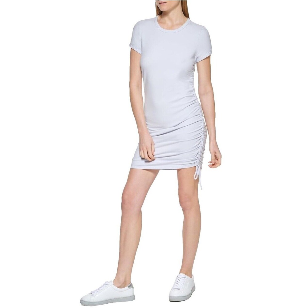 Calvin Klein Women's Short Sleeve‎ Side Cinch Stretch Dress Size Petite M NWT